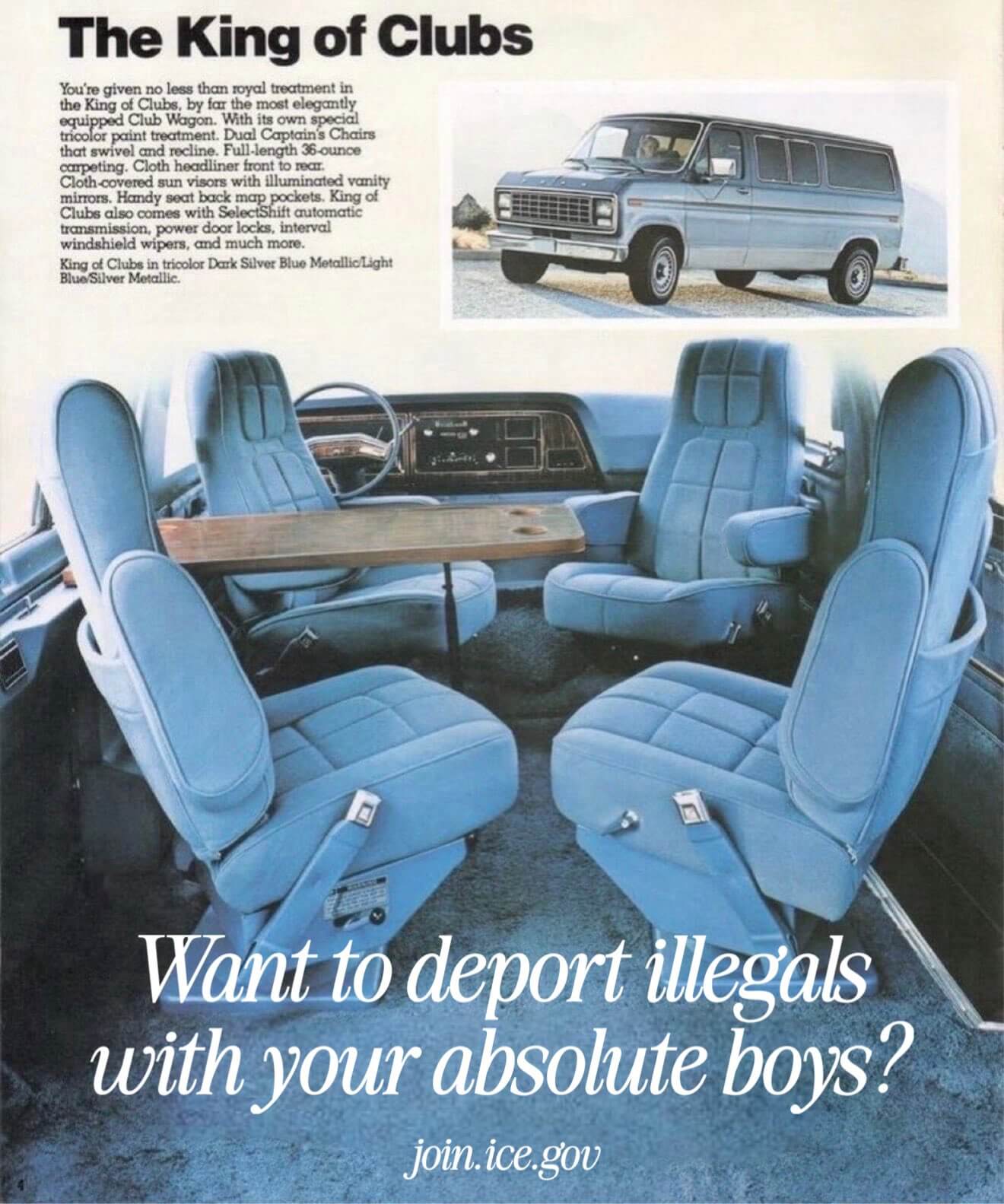 'Think about how many criminal illegal aliens you could fit in this bad boy!' Photo: Homeland Security's Twitter account @DHSgov