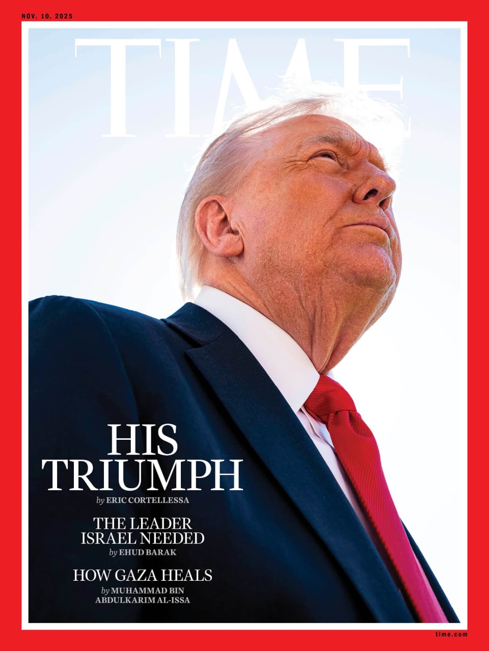 The Time celebrating Trump with a new magazine cover.