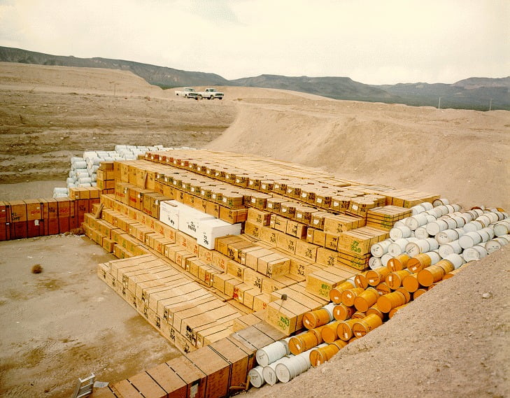 NTS Low level radioactive waste storage pit