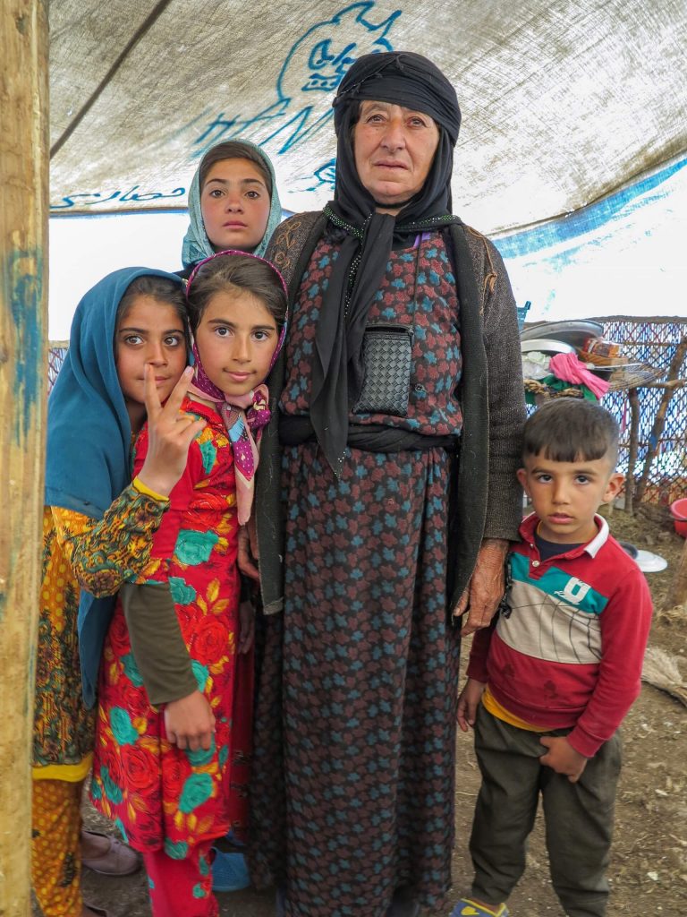 This is a photo of a women who was like a mother to Kurdish Nomads.