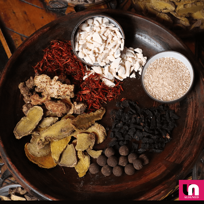 A selection of traditional Chinese medicine