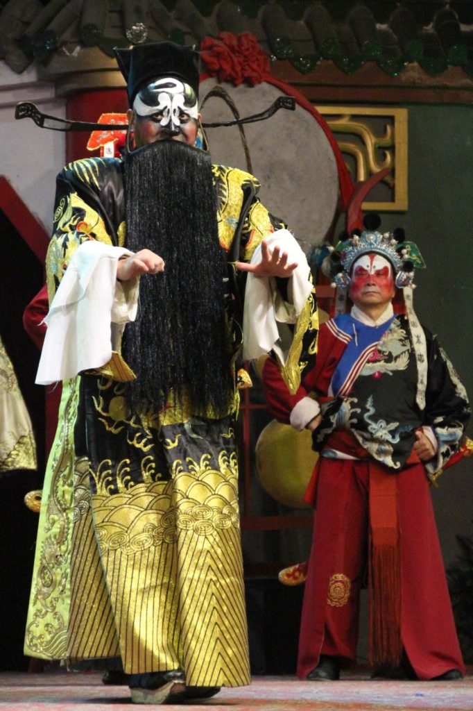 This is a photo of a giant man performing in Sichuan opera
