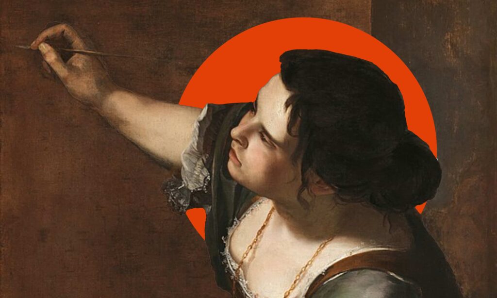 The story of Artemisia Gentileschi and Her Self Portrait@0.5x
