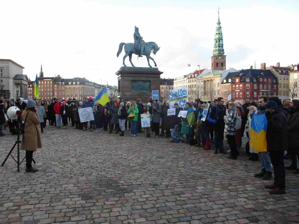 Copenhagen Denmark— The world stands up to Putins bloodthirsty antics