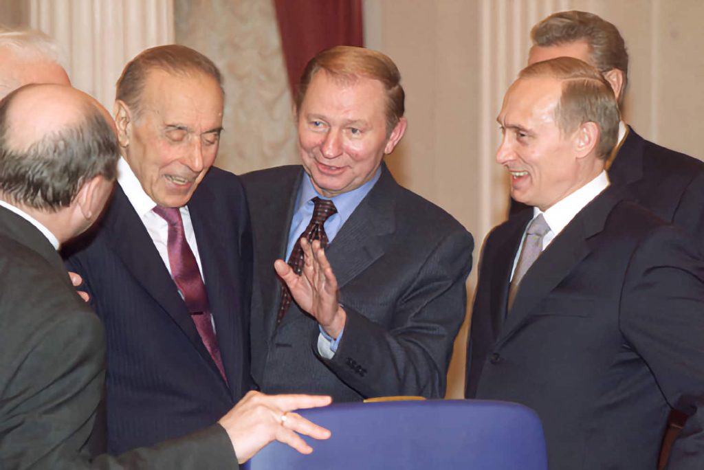 Leonid Kuchma and putin Ukraine without Kuchma 2000 2001