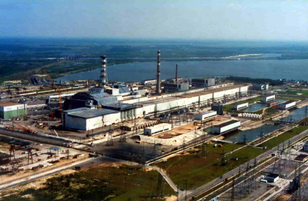 The explosion Chernobyl nuclear power plant 1986