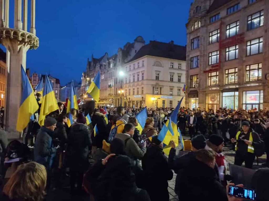 Wroclaw Poland — The world stands up to Putins bloodthirsty antics