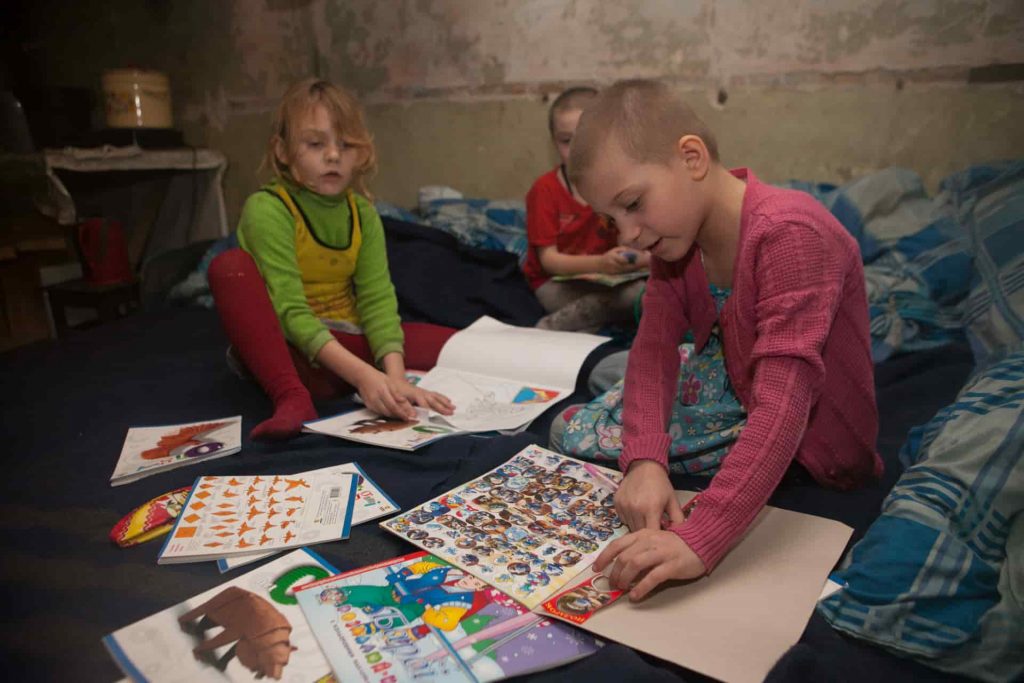 children Unicef War in Donbas 2014 2015