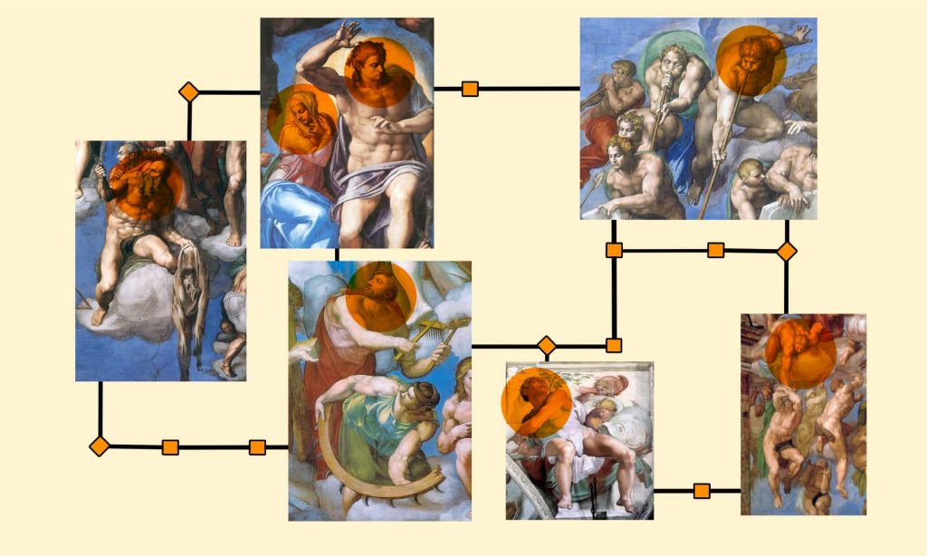 The last judgement of Michelangelo Buonarroti