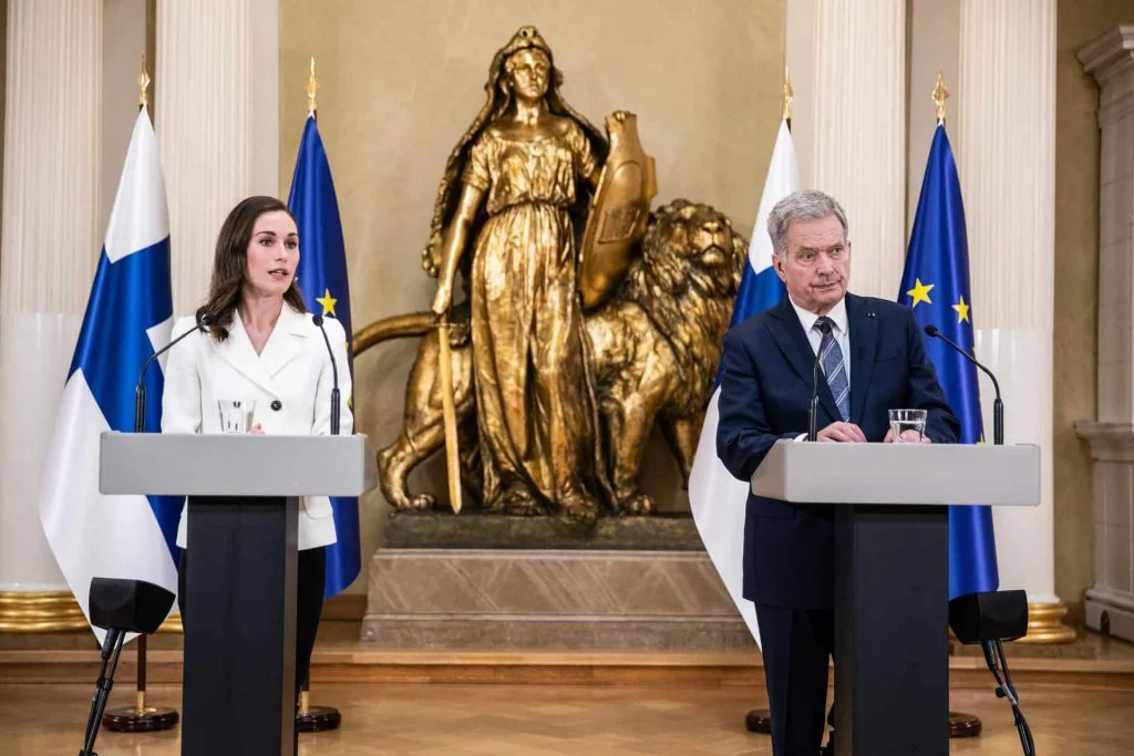Crazy Musk, new Nato members and the most expensive 20th-century art: May 2022 Recap 6 President Sauli Niinisto and Prime Minister Sanna Marin