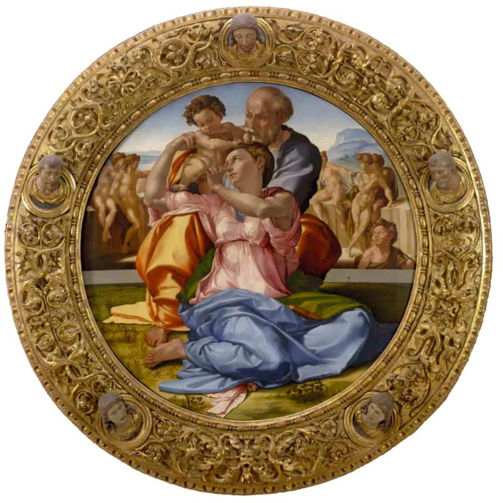 michelangelo doni tondo at the uffizi