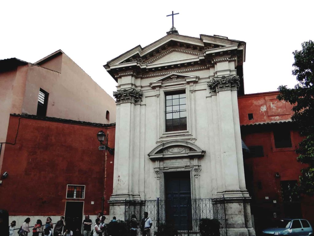 Petronilla Paolini at the church of Sant’Egidio in Trastevere