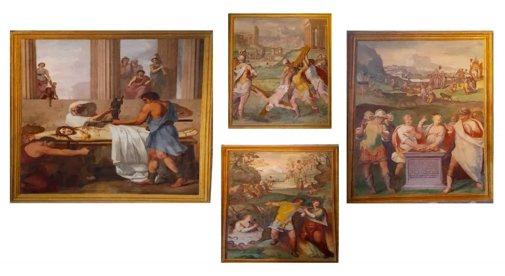 Off with the head! Getting Rid of Phoney Justice 5 Torture scenes on the fresco of Santo Stefano Rotondo