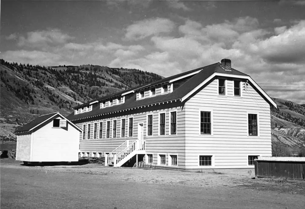 USA vs Canada: A history of residential schools in North America 1 Kamloops Indian Residential School classroom building