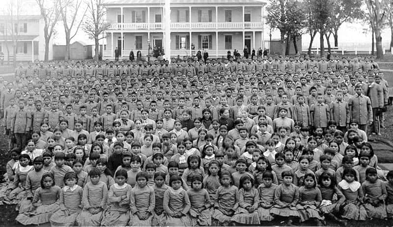 Carlisle Indian Industrial School students