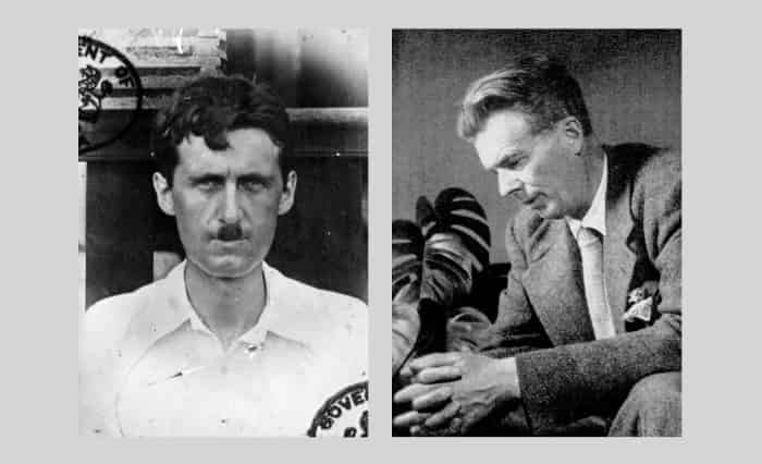 Aldous Huxley and George Orwell