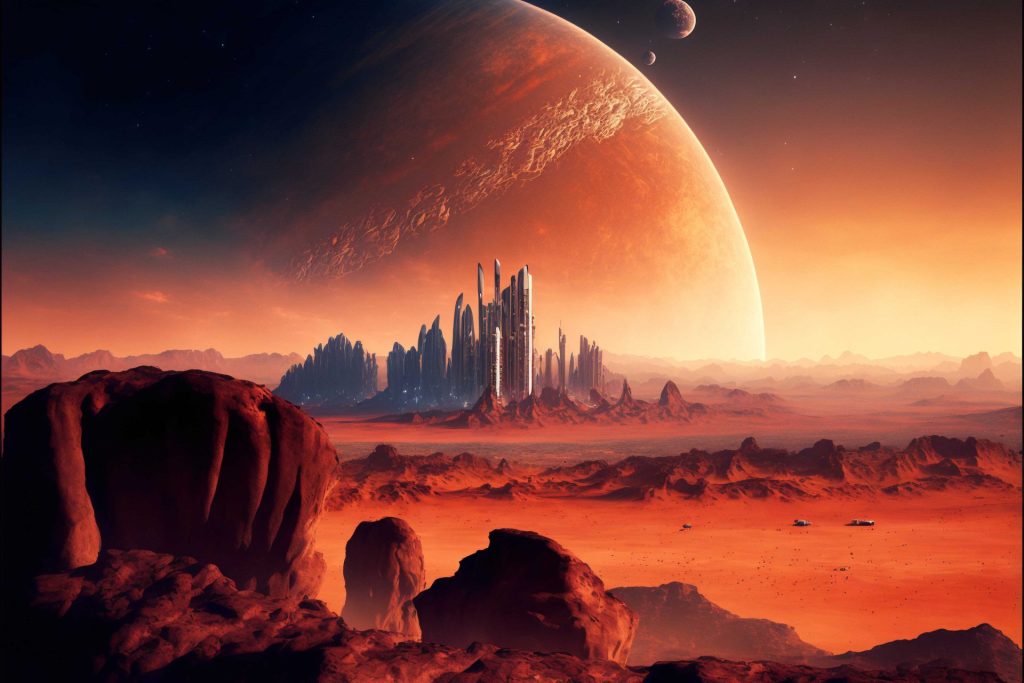 The Dengilaun base on Mars