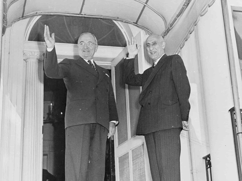 Prime Minister Mosaddegh with US President Truman in 1951