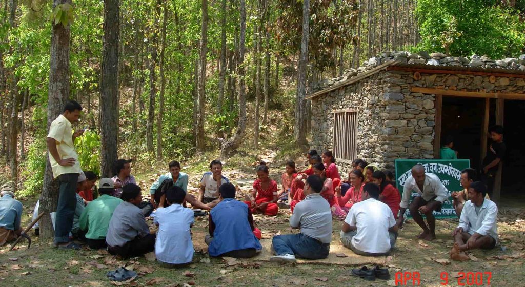 Community Forestry Meeting in Nepal