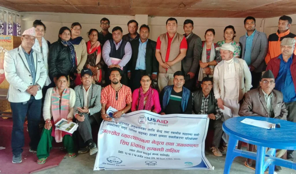 Redefining Forest Boundaries: Sunil Pariyar on the Dalit Struggle and DANAR's Impact in Nepal 2 Sunil Kumar Pariyar, standing in the middle with Dalit and marginalised community members of Tila Watersheds, after a campaign in Jumla Kalikot.