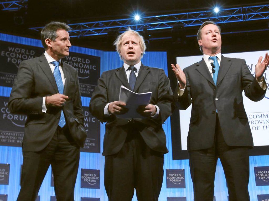 Lord Coe, Boris Johnson, David Cameron