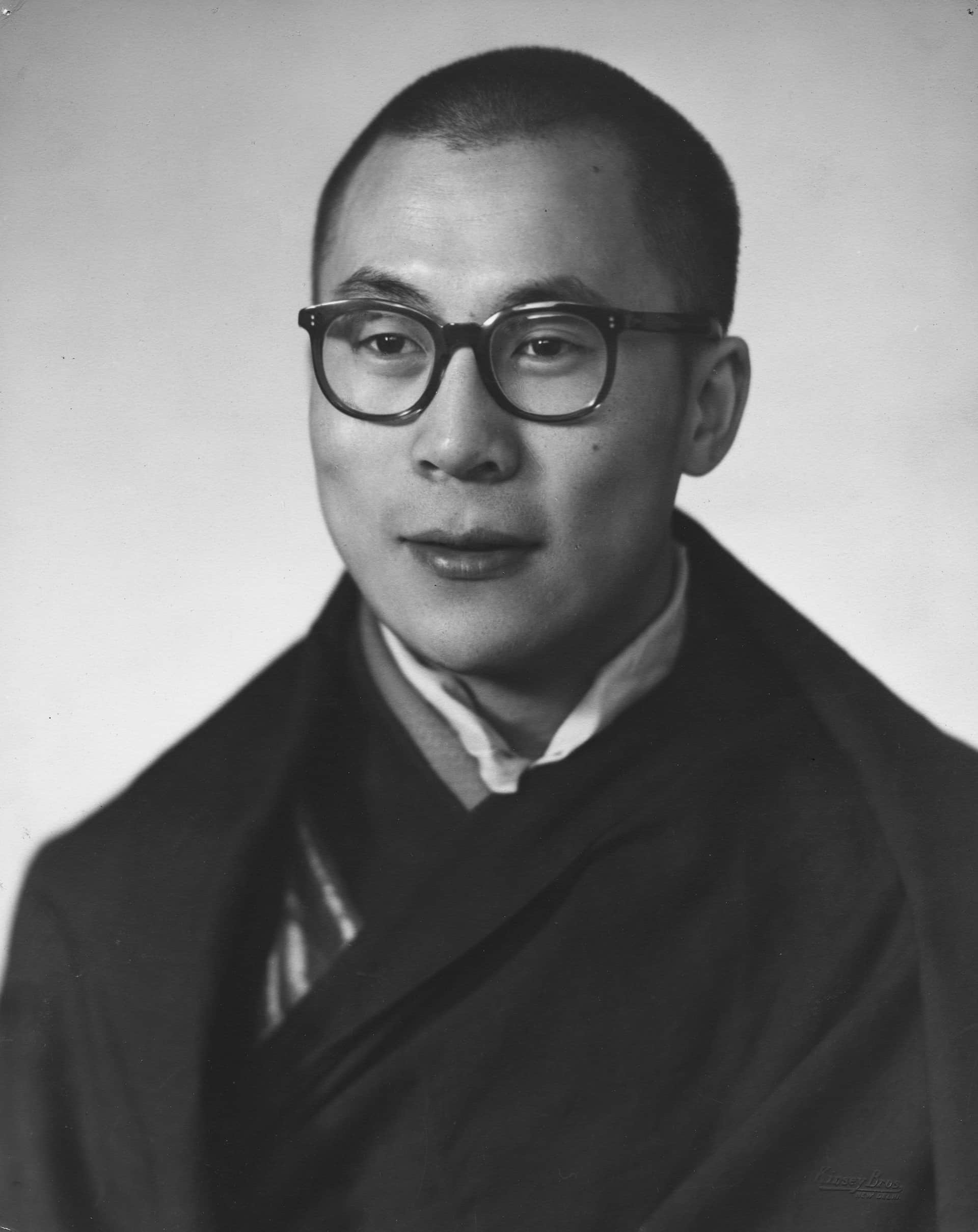 Dalai Lama in 1956 in New Delhi