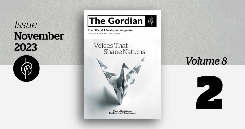 the gordian magazine cover issue 2 vol 8