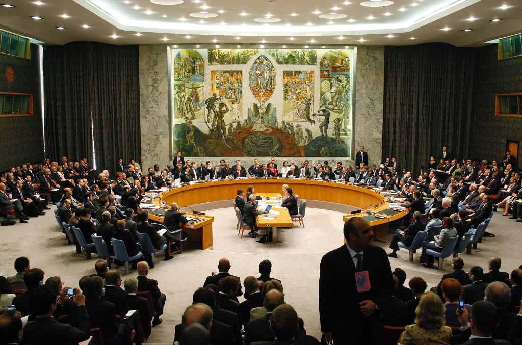 The UNSC during a debate in 2009. Photo: UN Photo/Mark Garten © CC BY-NC-ND 2.0 DEED
