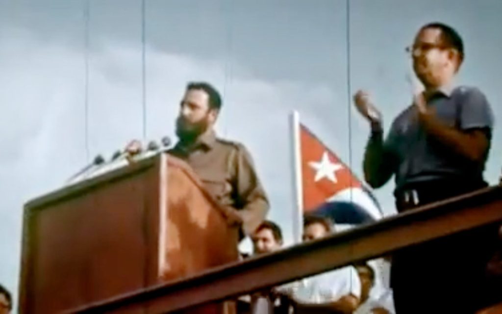 Fidel Castro before an assassination attempt. Photo: Screenshot from the documentary